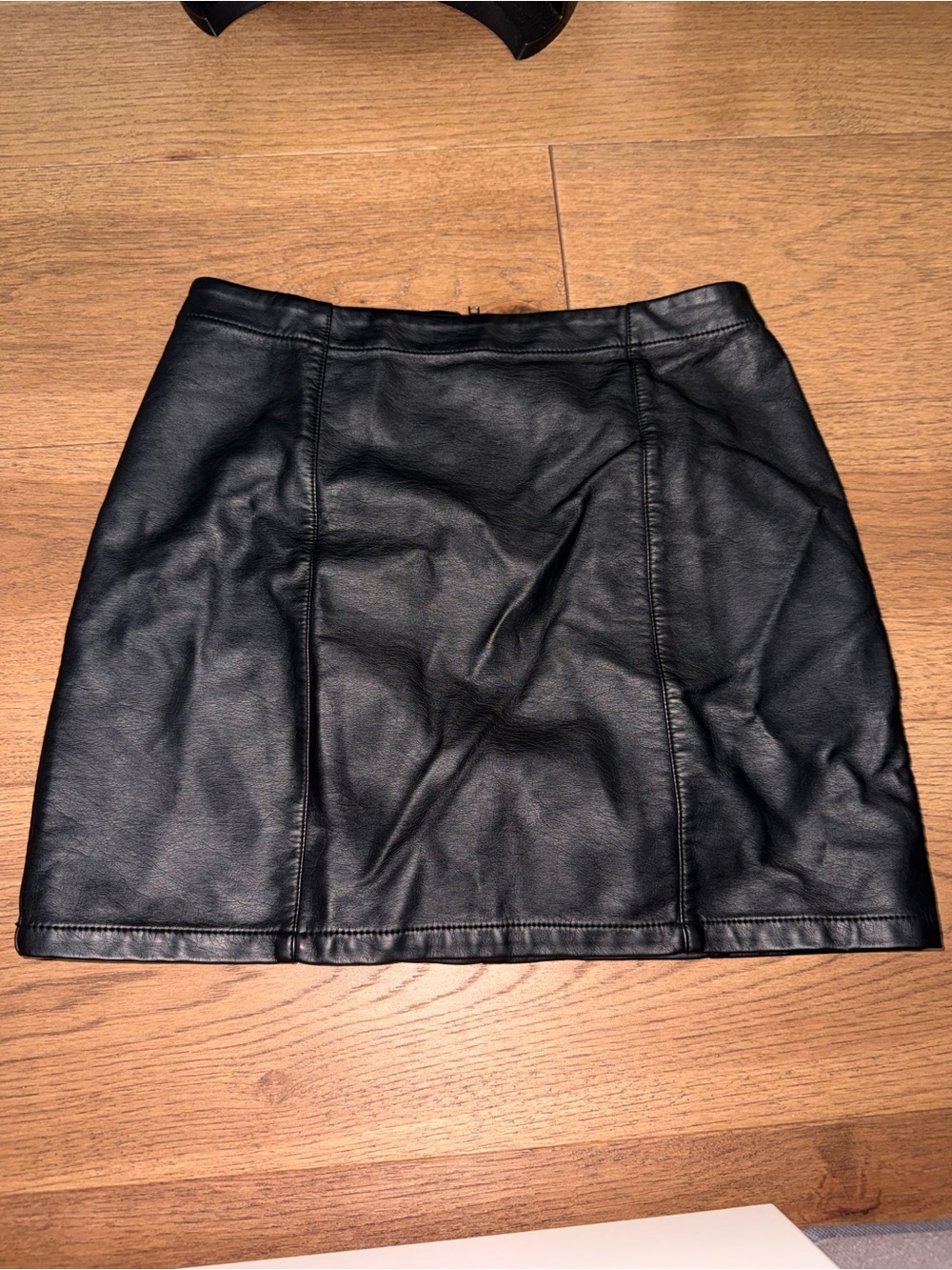 Forever 21 Black Faux Leather Mini Skirt